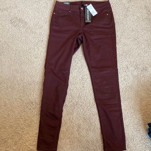 H&M Divided Super Skinny Maroon Jeans